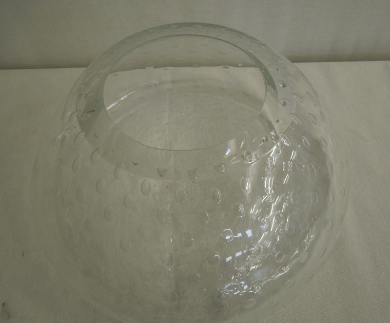 Vaso in vetro di murano trasparente