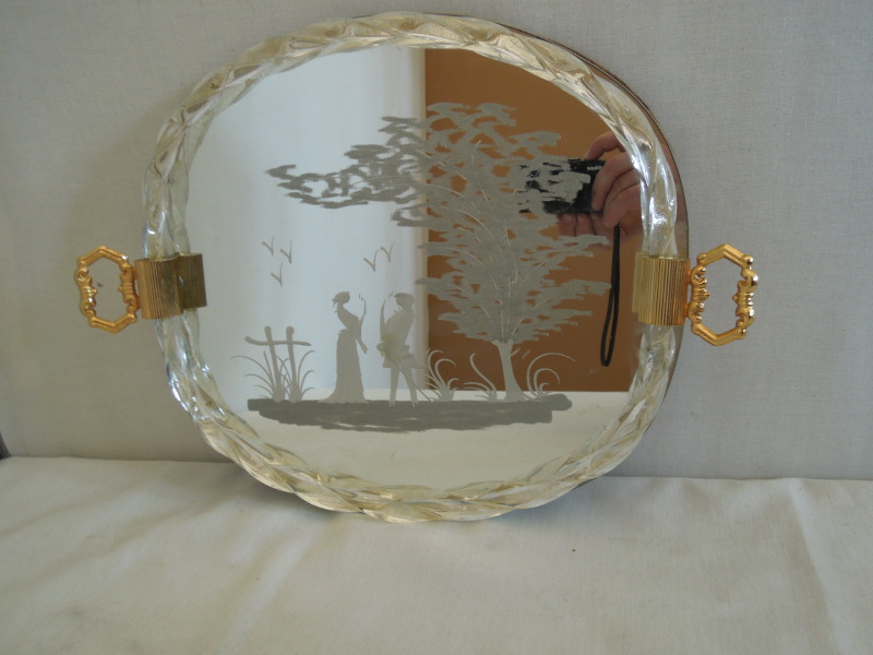 Vassoio in vetro di Murano