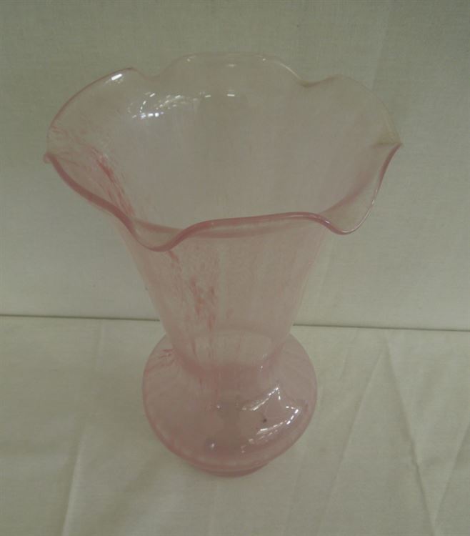 vaso vetro Murano rosa