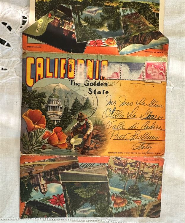 libretto cartoline 1955 california